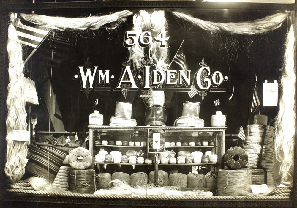 Iden Manufacturing window display at 564 West Washington Street, Chicago post 1920s.