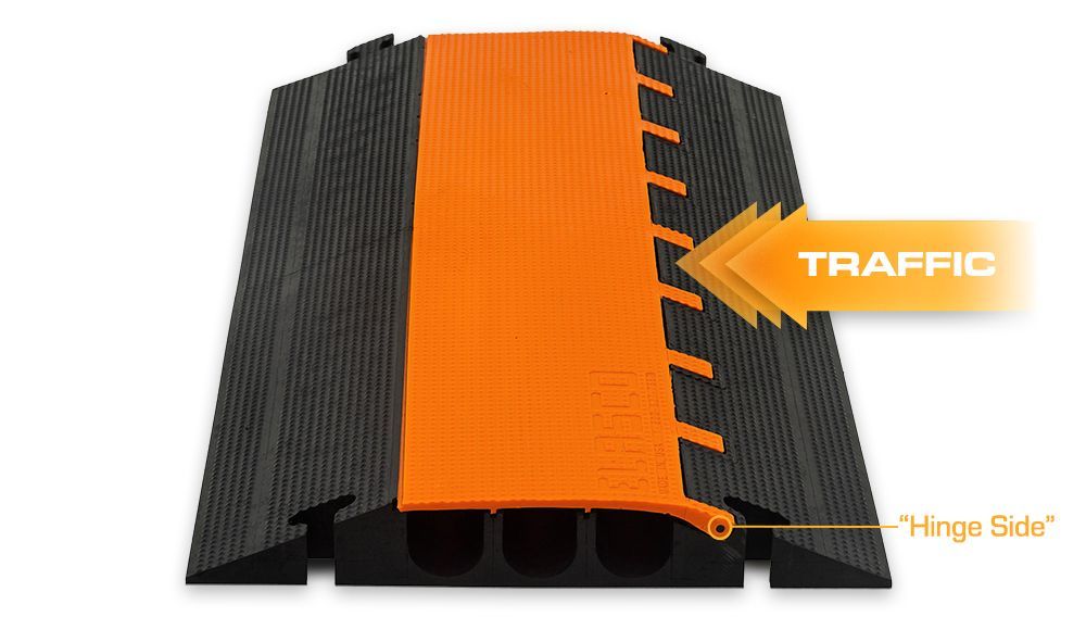 Traffic should aim for the hinge side