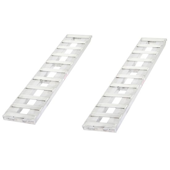 03-12-060-04-S 5 L X 12 W HD Ramps Aluminum Car Trailer Ramps Hook End Stub Foot - 3000 lb Per Axle