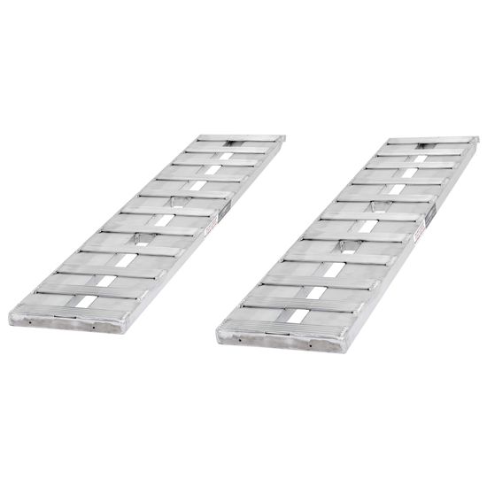 05-15-060-04-S 5 L X 15 W HD Ramps Aluminum Car Trailer Ramps Hook End Stub Foot - 5000 lb Per Axle