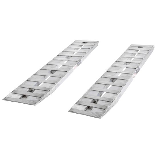 05-15-072-04-HD 6 L X 15 W HD Ramps Aluminum Car Trailer Ramps Hook End Knife Foot - 5000 lb Per Axle