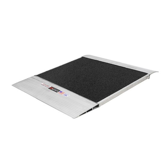 08-36-036-06-Grit 36 x 36 HD Ramps Grit-Coat Aluminum Shipping Container Ramp - 8000 lb Cap