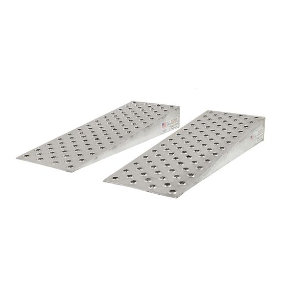 10-16-048-WEDGE 48 L x 16 W HD Ramps Aluminum Shipping Container Wedge Ramps - 10000 lb Cap