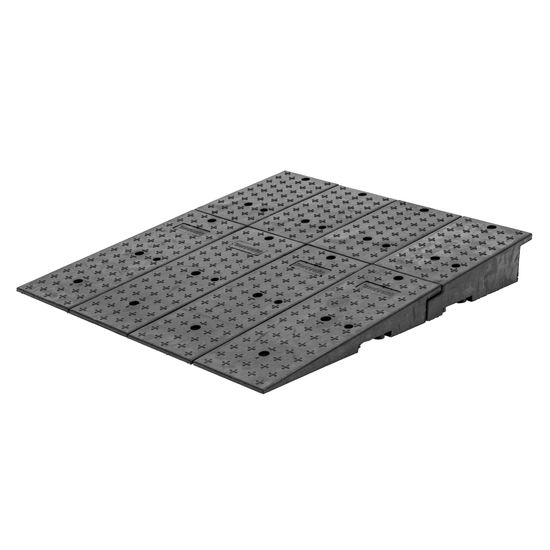 20CR44911 Guardian Rubber Full-Width Wedge Shipping Container Ramps - 49 x 44