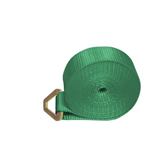 221042F 2 x 10 Adjustable End Only D-Ring - Green