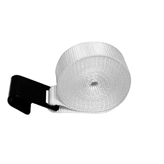 221420N 2 x 14 Adjustable End Only Flat Hook - White