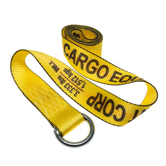 221493Y 2 x 14 Lasso Strap With Round Ring - Yellow