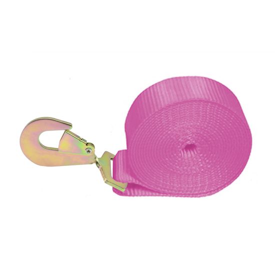 223364P 2 x 33 Adjustable End Only Twisted Snap Hook - Pink