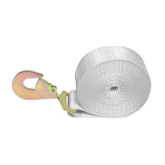 223464N 2 x 34 Adjustable End Only Twisted Snap Hook - White