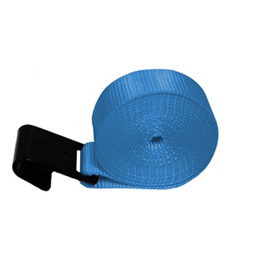 225020BL 2 x 50 Adjustable End Only Flat Hook - Blue