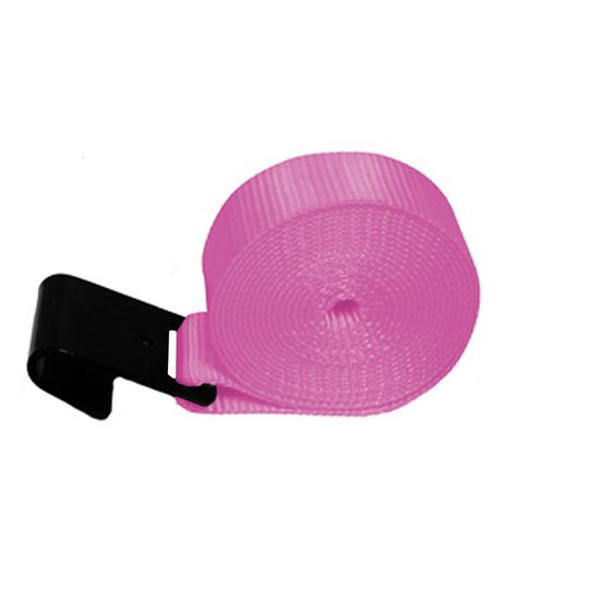 225020P 2 x 50 Adjustable End Only Flat Hook - Pink