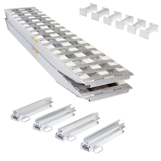 23-18-096-02-02-MLL-2 8 L x 18 W HD Ramps 2 Bunk Load Leveler  2 Ramp System for 18 H HD Ramps Step Deck Trailers - 23 500 lb Cap