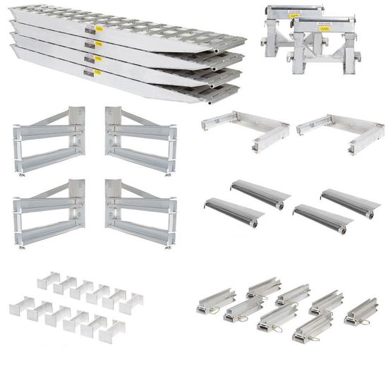 23-20-192-02-02-MLL-4-KIT 8 L x 20 W HD Ramps 4 Bunk Load Leveler  4 Ramp Master Kit for 20 H HD Ramps Step Deck Trailers - 23500 lb Cap