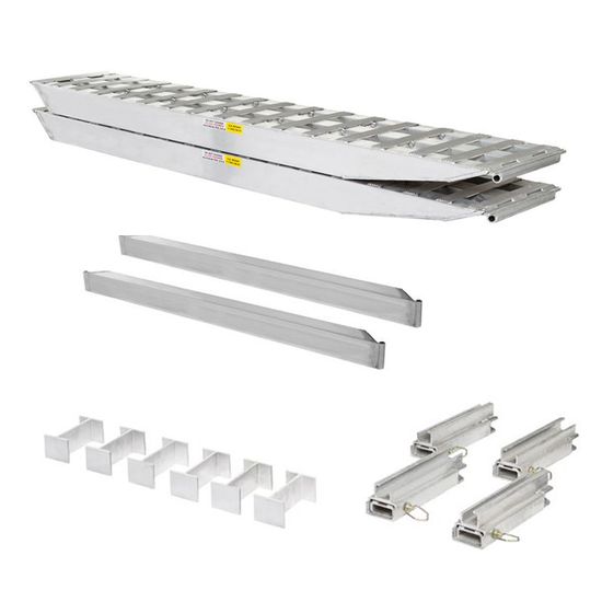 23-24-096-02-02-MLL-2 8 L x 18 W HD Ramps 2 Bunk Load Leveler  2 Ramp System for 24 H HD Ramps Step Deck Trailers - 23500 lb Cap