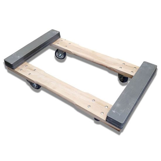 345 32 x 18 Chicago Style Rubber-Capped Furniture Dolly w35 Casters