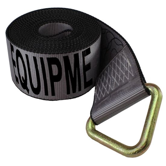 422710G 4 x 27 Winch Strap with D-Ring - Gray