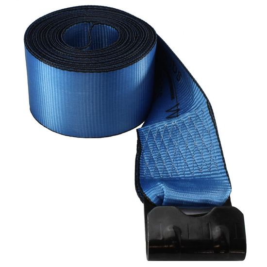 425021BL 4 x 50 Winch Strap with Flat Hook - Blue