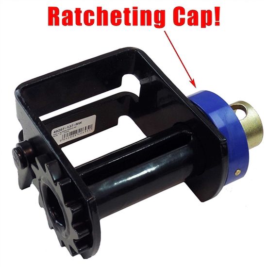 49207-137-RW Double L-Track Ratcheting Sliding Winch Storable