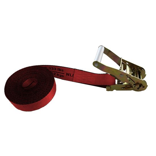 511600R 2 x 16 Endless Loop Wide Handle Ratchet Strap - Red