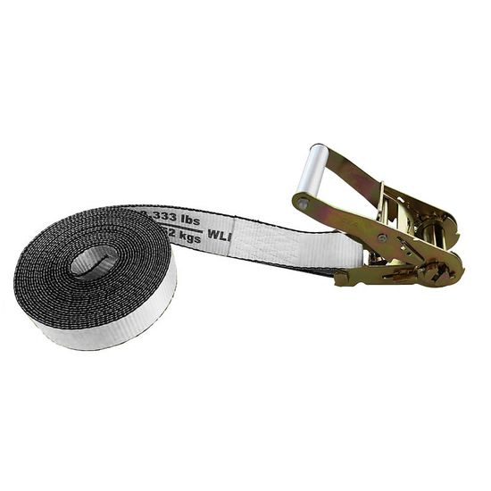 512500N 2 x 25 Endless Loop Wide Handle Ratchet Strap - White