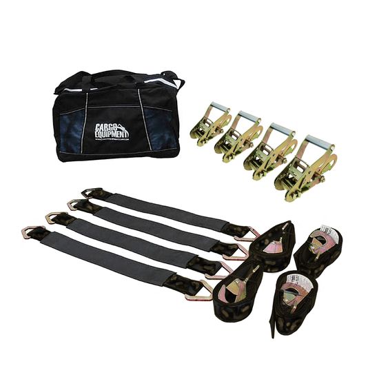 51HK0664CM-AXLE-PACK-12 2 x 6 10HK Direct Hook Ratchet Strap  12 Axle Strap Pack Twisted Snap Hooks Storage Bag - Camo