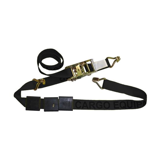 521060B-6AUTO1 2 x 10 5K Auto Strap with Wire Hooks Rubber Cleats - Black