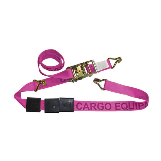 521060P-6AUTO1 2 x 10 5K Auto Strap with Wire Hooks Rubber Cleats - Pink