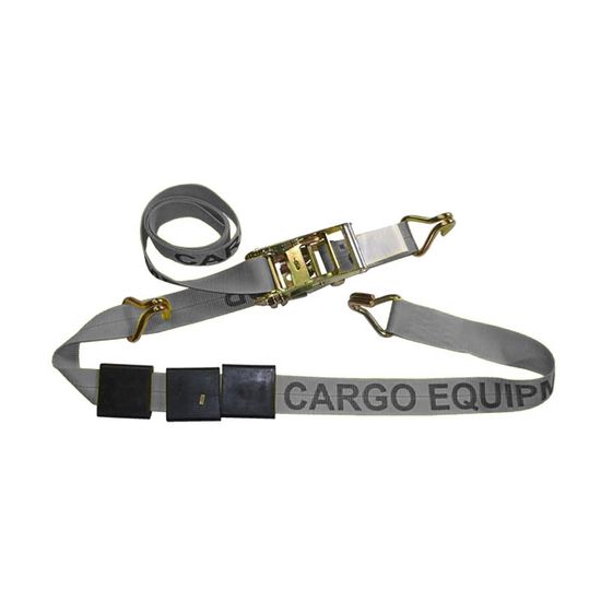 521460G-6AUTO1 2 x 14 5K Auto Strap with Wire Hooks Rubber Cleats - Gray