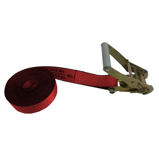 531200R 2 x 12 Endless Loop Standard Ratchet Strap - Red