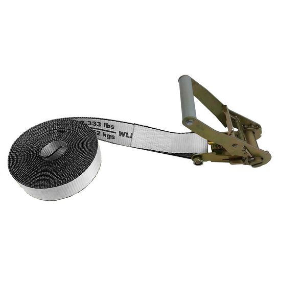 532500N 2 x 25 Endless Loop Standard Ratchet Strap - White