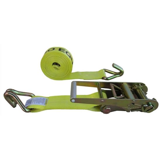 555036Y-12 3 x 50 Ratchet Strap With Wire Hooks - Yellow