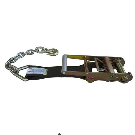 559940B-12 3 x 12 Fixed End with Chain Anchor - Black