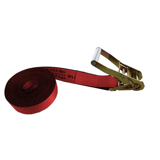 571800R 2 x 18 Endless Loop Ratchet Strap - Red