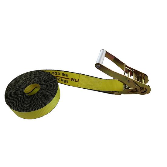 571800Y 2 x 18 Endless Loop Ratchet Strap - Yellow