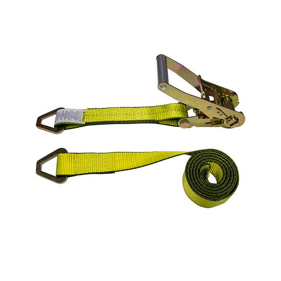 571842Y-12 2 x 18 Ratchet Strap with Delta Rings - Yellow