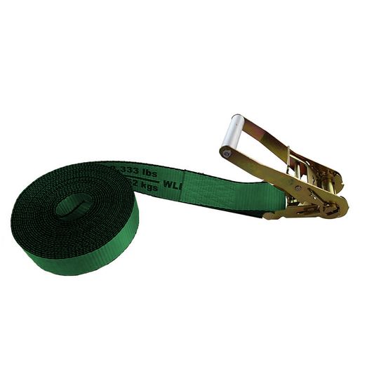 572500F 2 x 25 Endless Loop Ratchet Strap - Green