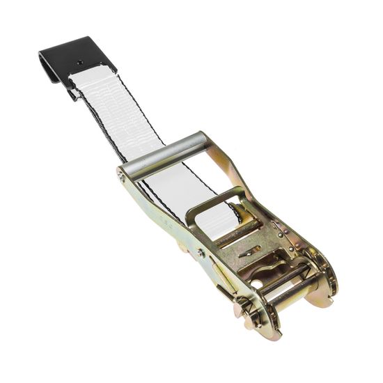 579920N-12 2 x 12 Fixed End Only Ratchet With Flat Hook - White