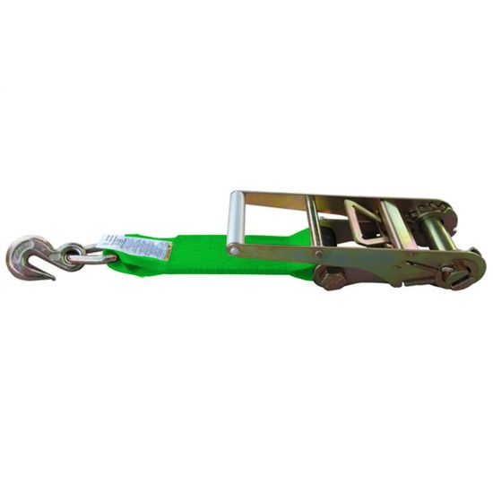 579950HF-12 2 x 12 Fixed End Only Ratchet With Grab Hook - High Visibility Green