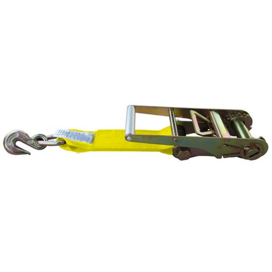 579950Y-12 2 x 12 Fixed End Only Ratchet With Grab Hook - Yellow
