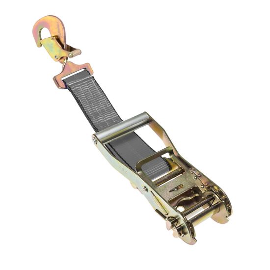 579964G-12 2 x 12 Fixed End Only Ratchet With Twisted Snap Hook - Gray