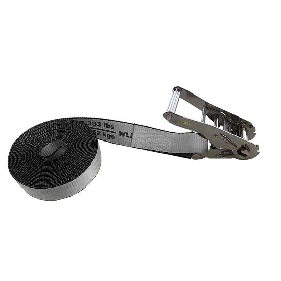 57SS4000G 2 x 40 Endless Loop Stainless Steel Ratchet Strap - Gray