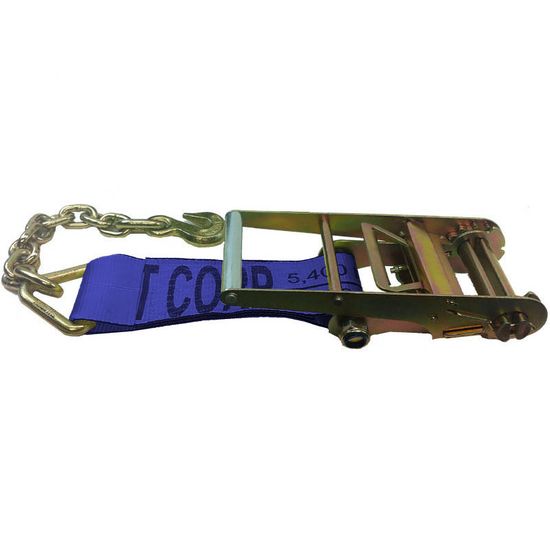 599940BL-12 4 x 12 Fixed End With Chain Anchor - Blue