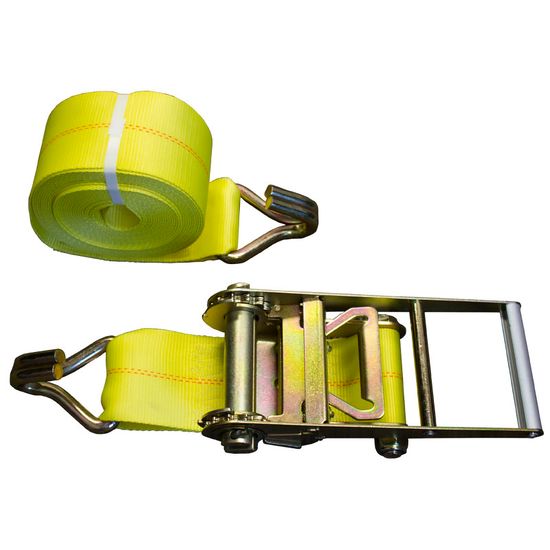 613036Y-12 4 x 30 Ratchet Strap with Wire Hooks - Yellow