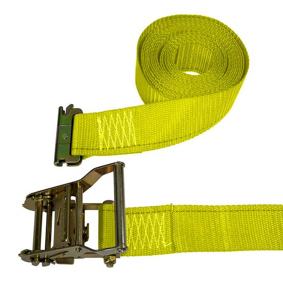 641401Y-36 2 x 14 E-Track Ratchet Strap 36 Fixed End - Yellow