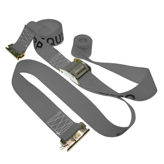 650601G-48 2 x 6 E-Track Cam Buckle Strap 48 Fixed End - Gray