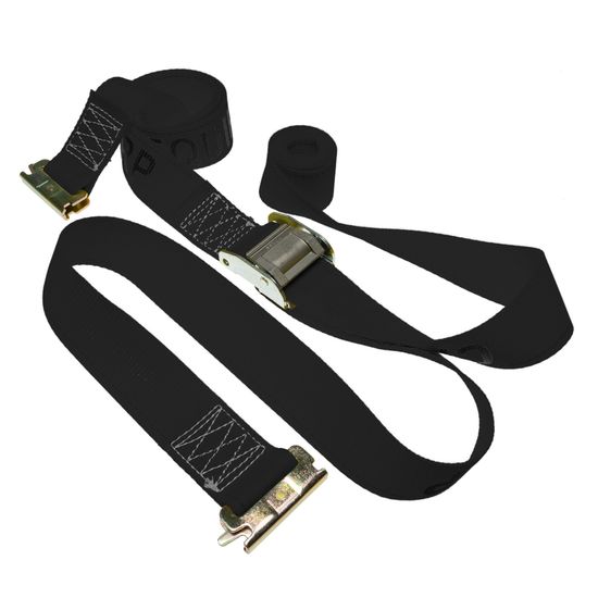 651001B-12 2 x 10 E-Track Cam Buckle Strap 12 Fixed End - Black