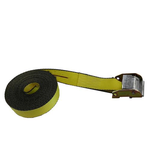 652000Y 2 x 20 Light-Duty Cam Buckle Bundling Strap - Yellow