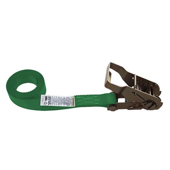 710600F 1 x 6 Endless Loop Wide Handle Ratchet Strap - Green