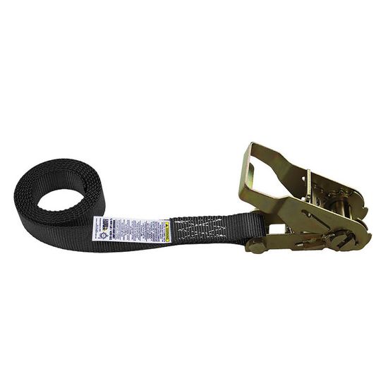 711200B 1 x 12 Endless Loop Wide Handle Ratchet Strap - Black