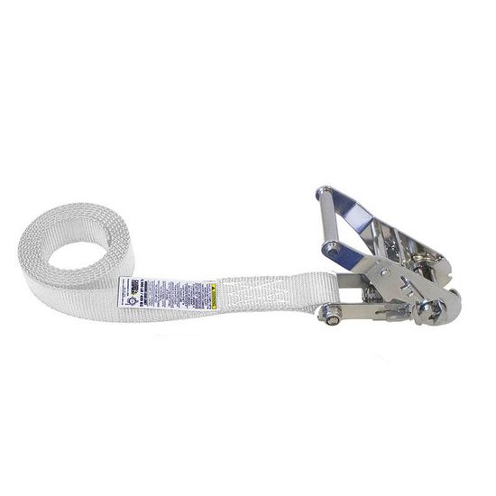 71SS3000N 1 x 30 Endless Loop Stainless Steel Ratchet Strap - White